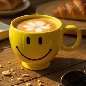 Teleflora Yellow Happy Face Mug